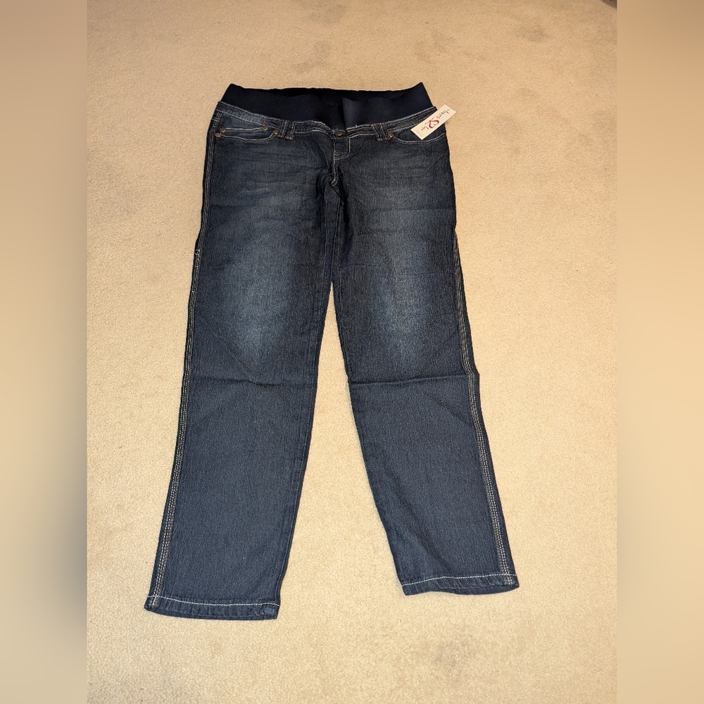 Nwt Maternity Times Two Dark Wash Jeans